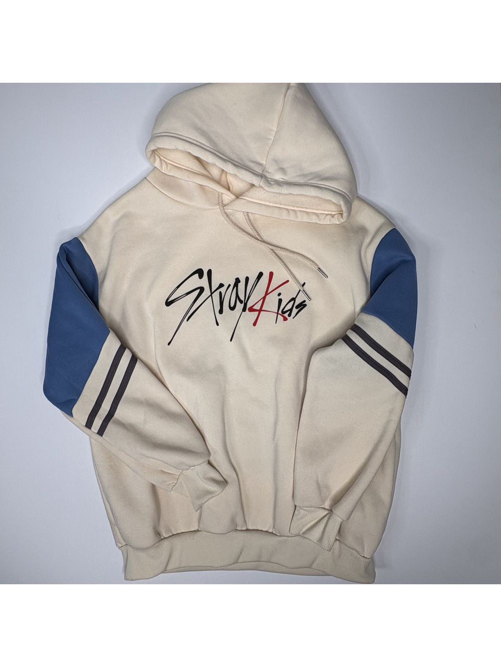 Stray Kids Kpop Fleece Colorblock Varsity Hoodie Jacket M